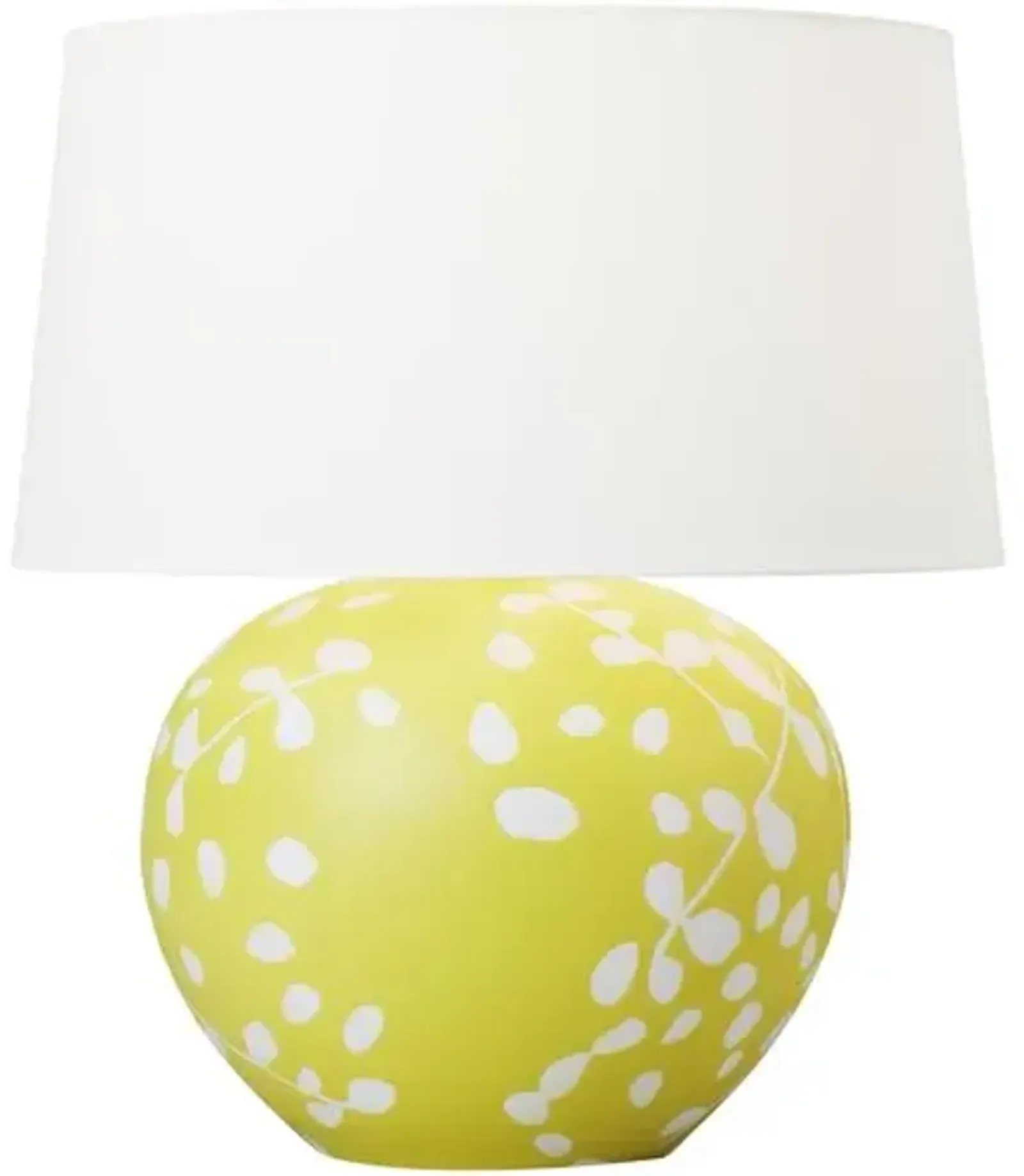 Visual Comfort - Nan Ceramic Table Lamp - Semi Matte Citron