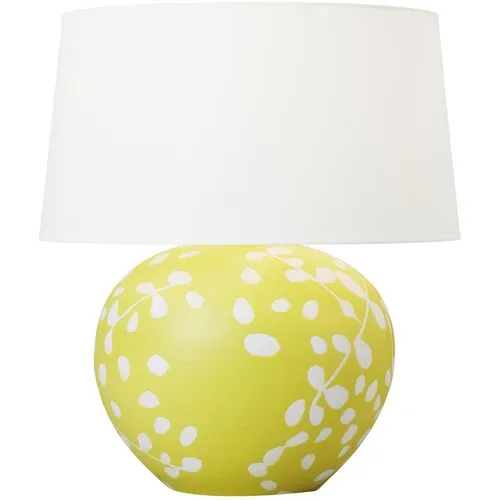 Visual Comfort - Nan Ceramic Table Lamp - Semi Matte Citron