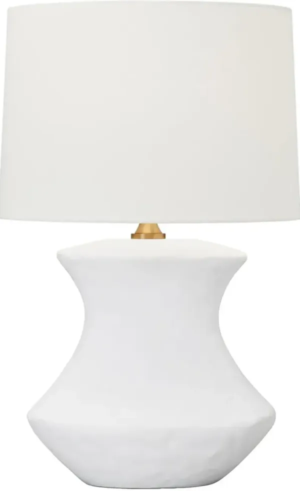 Visual Comfort - Bone Ceramic Table Lamp - Matte White