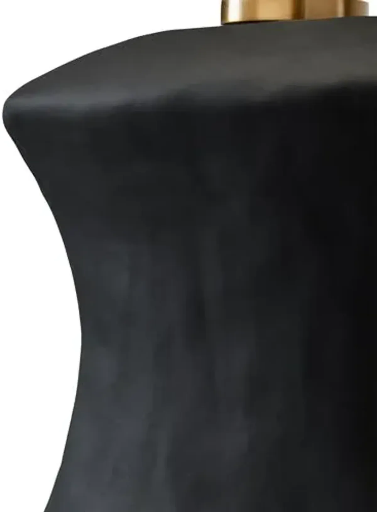 Visual Comfort - Bone Ceramic Table Lamp - Rough Black