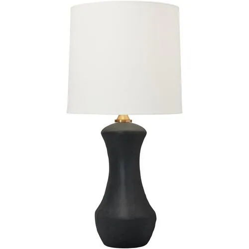 Visual Comfort - Bone Ceramic Table Lamp - Rough Black