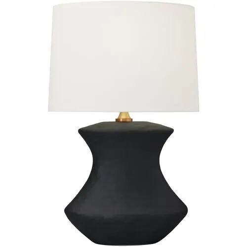 Visual Comfort - Bone Ceramic Table Lamp - Rough Black