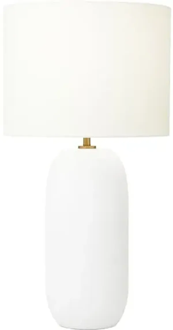 Visual Comfort - Fanny Slim Ceramic Table Lamp - Matte White