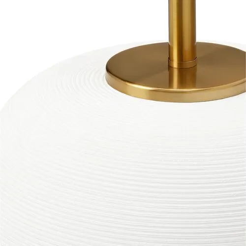 Visual Comfort - Fanny Wide Ceramic Table Lamp - Matte White