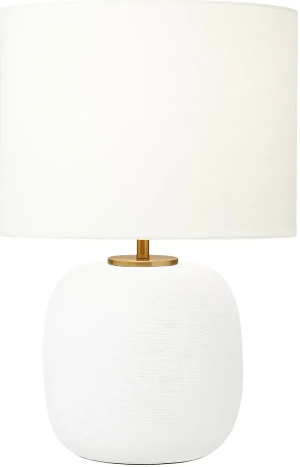 Visual Comfort - Fanny Wide Ceramic Table Lamp - Matte White