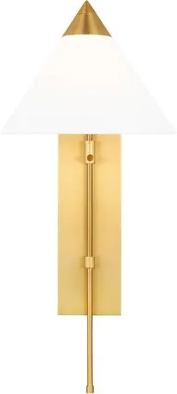 Visual Comfort - Franklin Sconce - Burnished Brass - Gold