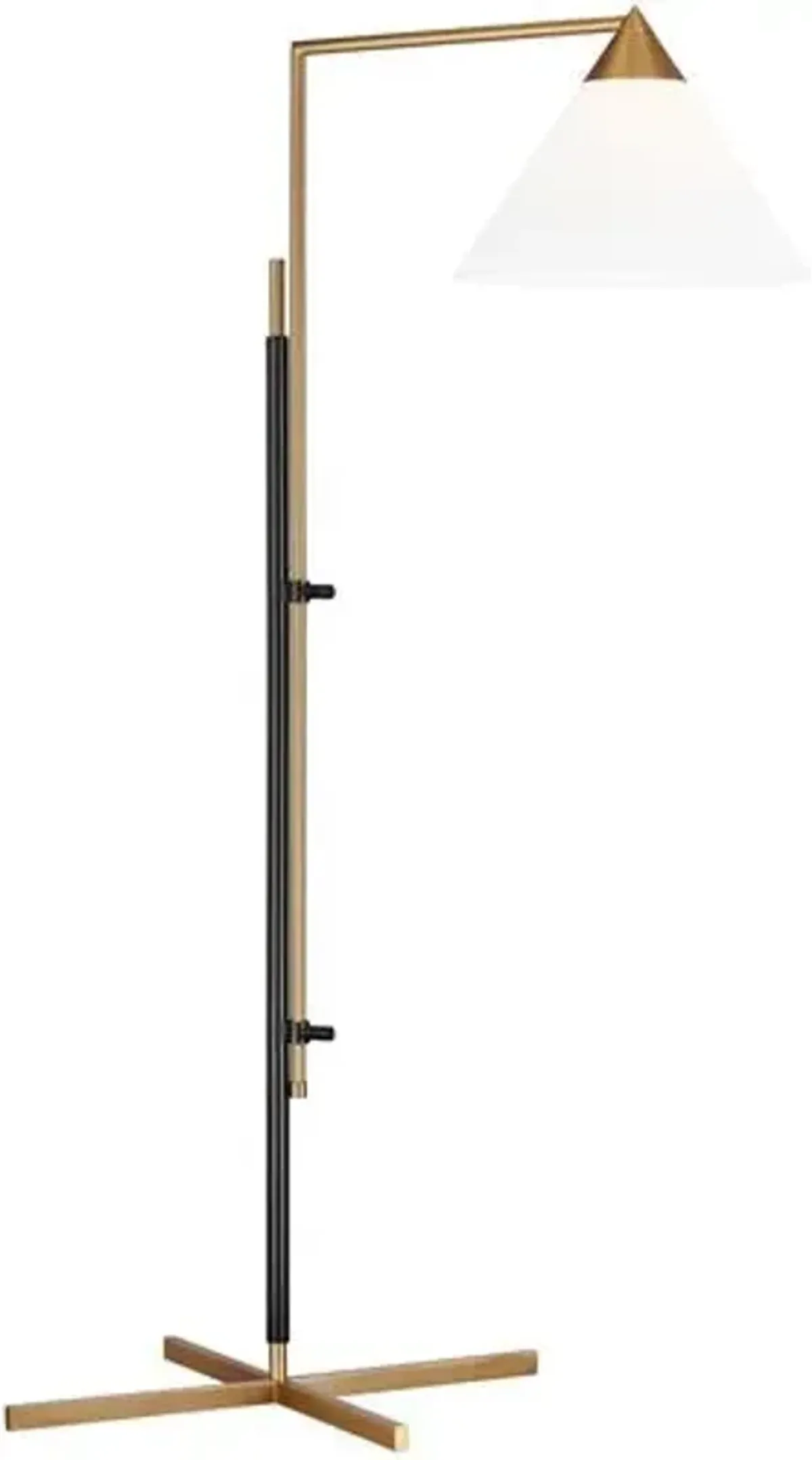 Visual Comfort - Franklin Task Floor Lamp - Burnished Brass/Deep Bronze