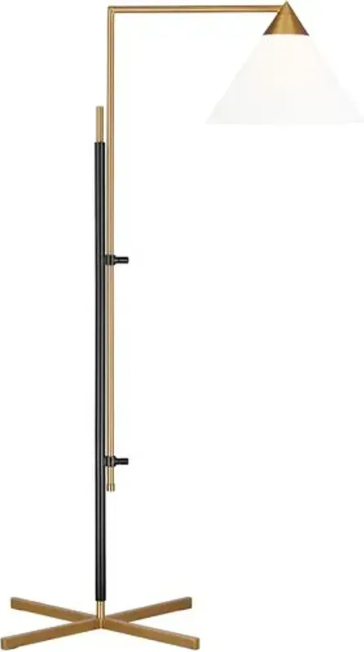 Visual Comfort - Franklin Task Floor Lamp - Burnished Brass/Deep Bronze