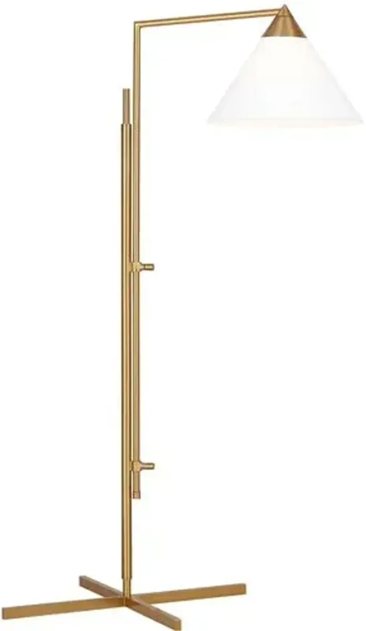 Visual Comfort - Franklin Task Floor Lamp - Burnished Brass