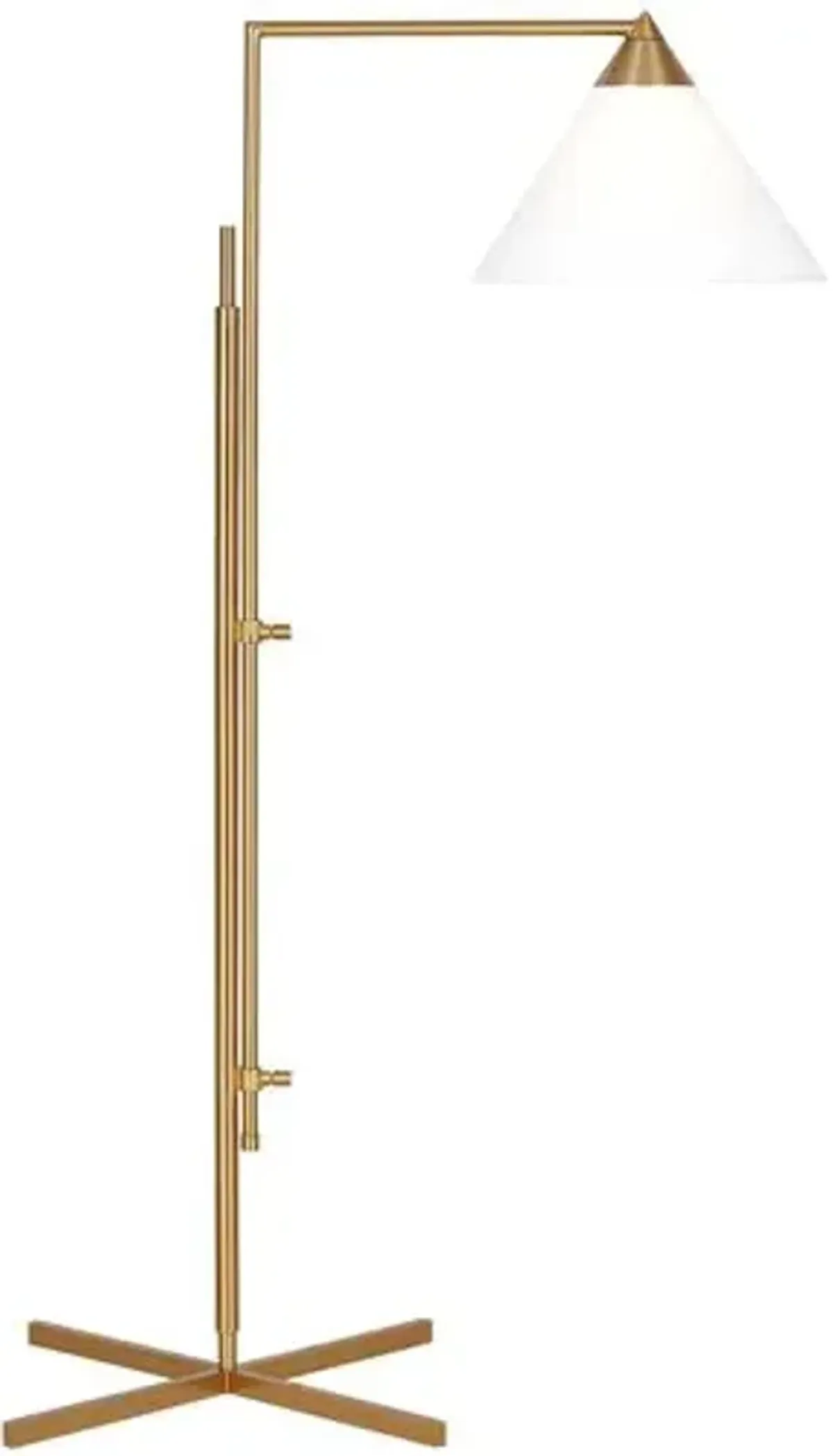 Visual Comfort - Franklin Task Floor Lamp - Burnished Brass