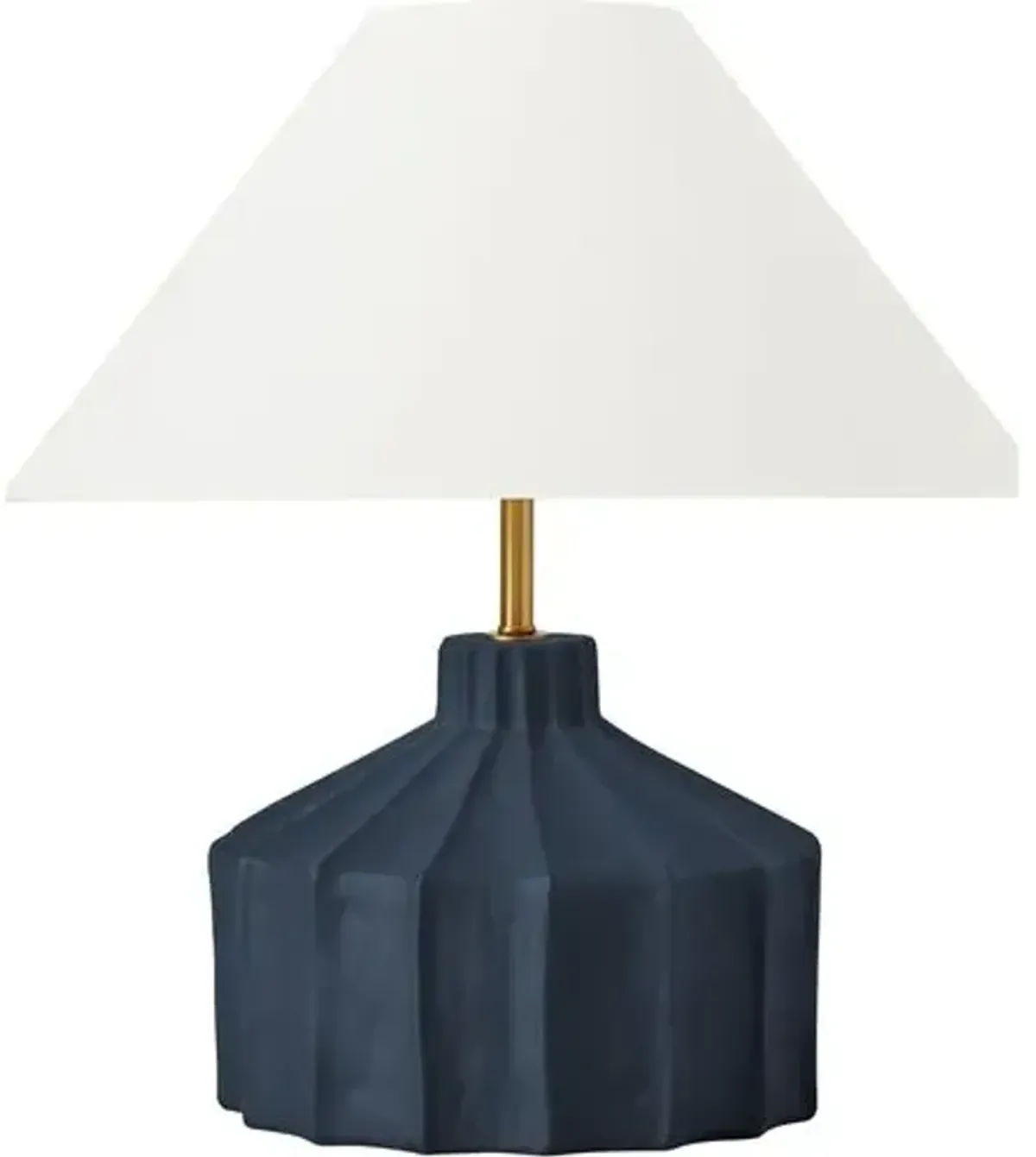 Visual Comfort - Veneto Medium Table Lamp - Matte Blue Wash