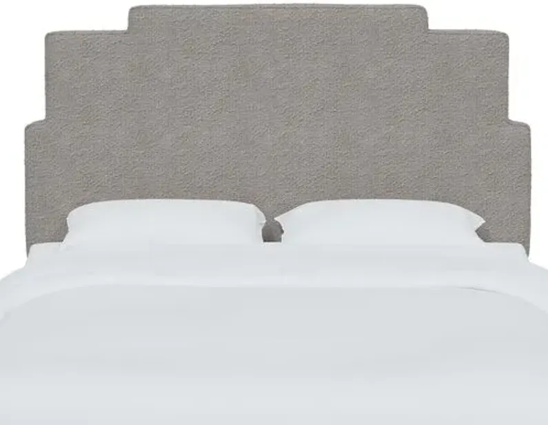 Paxton Bouclé Headboard - Gray