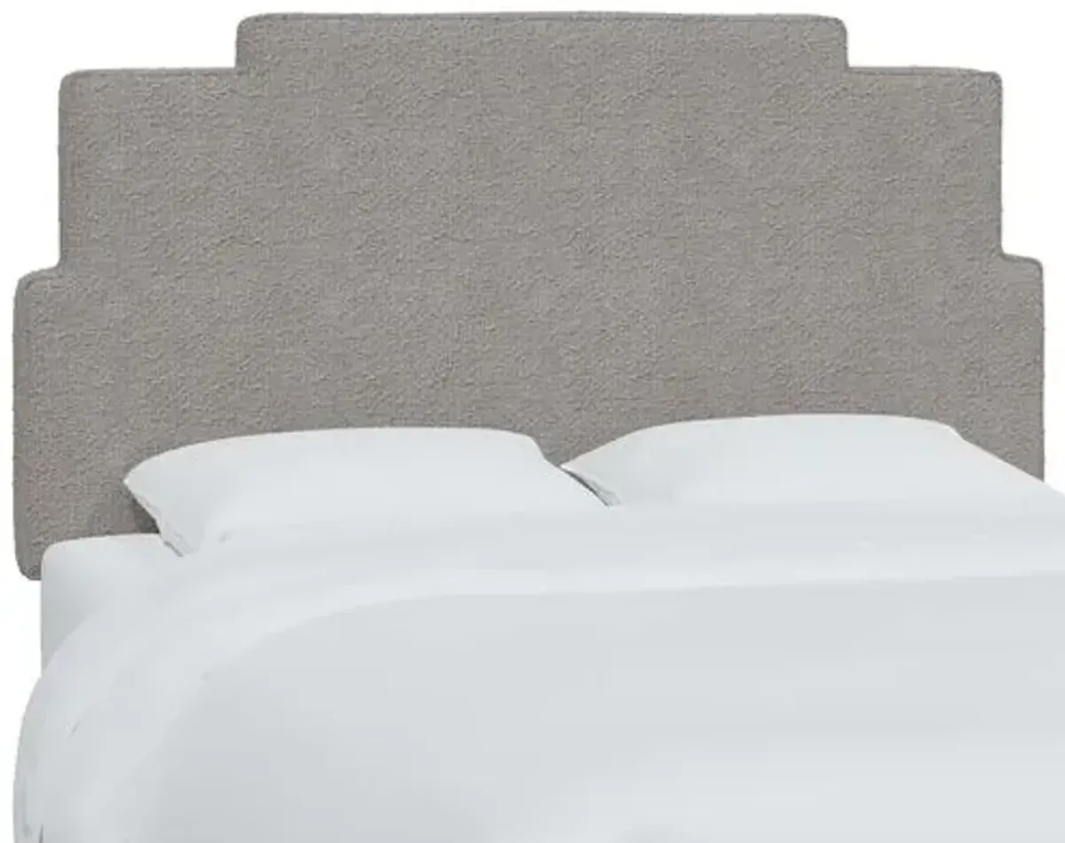 Paxton Bouclé Headboard - Gray