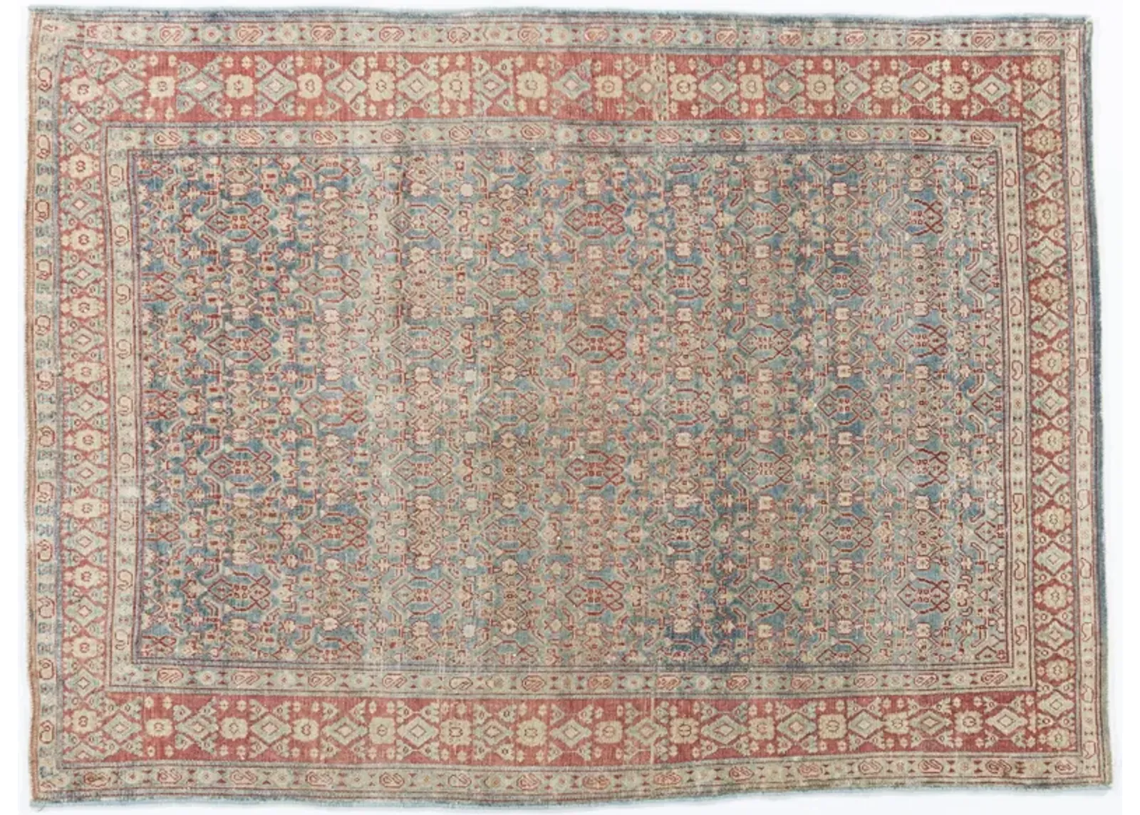 Senneh Persian Rug 3'8 X 4'1 - Brown - Brown