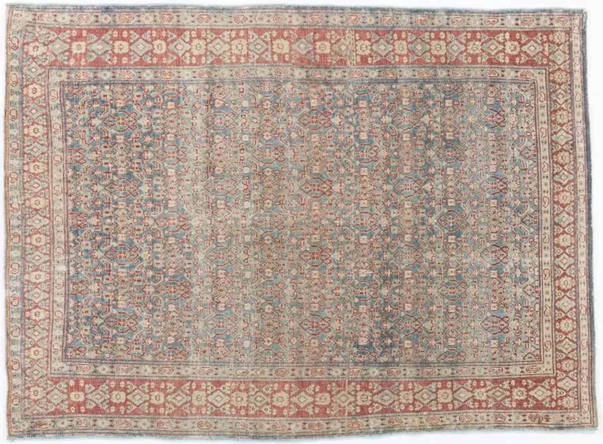 Senneh Persian Rug 3'8 X 4'1 - Brown - Brown