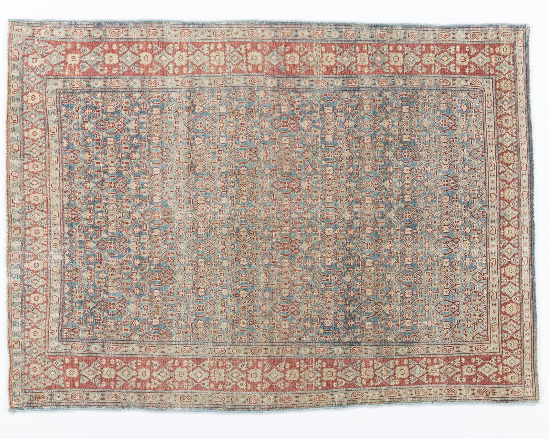 Senneh Persian Rug 3'8 X 4'1 - Brown - Brown