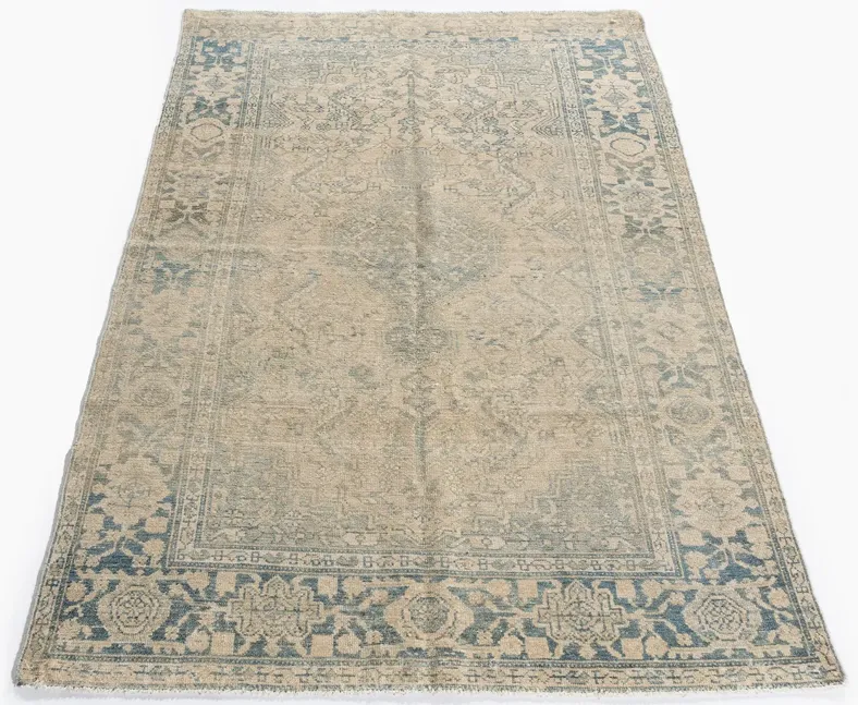 Persian Malayer Rug 4'3 X 6'6 - Beige - Beige