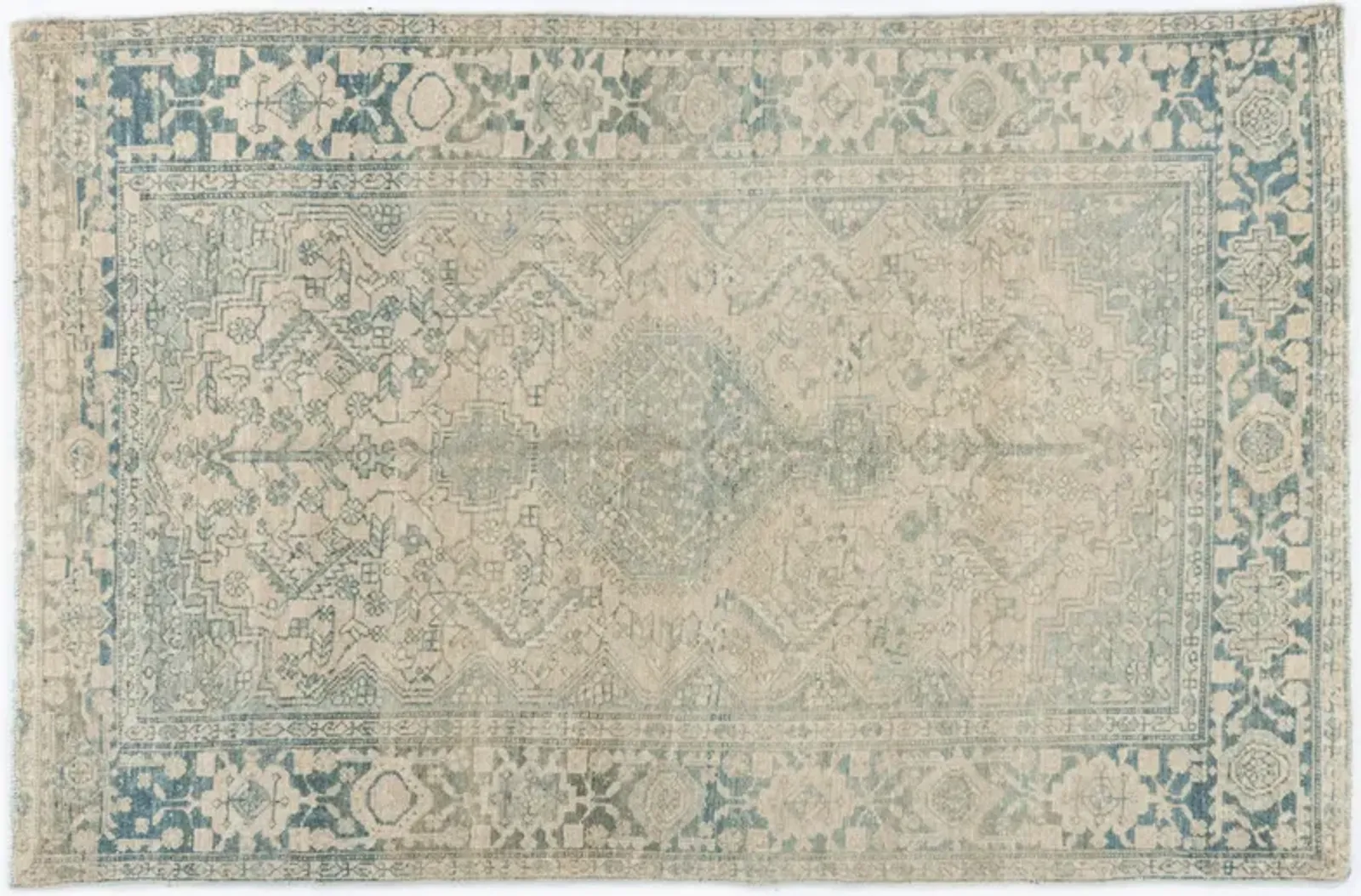 Persian Malayer Rug 4'3 X 6'6 - Beige - Beige