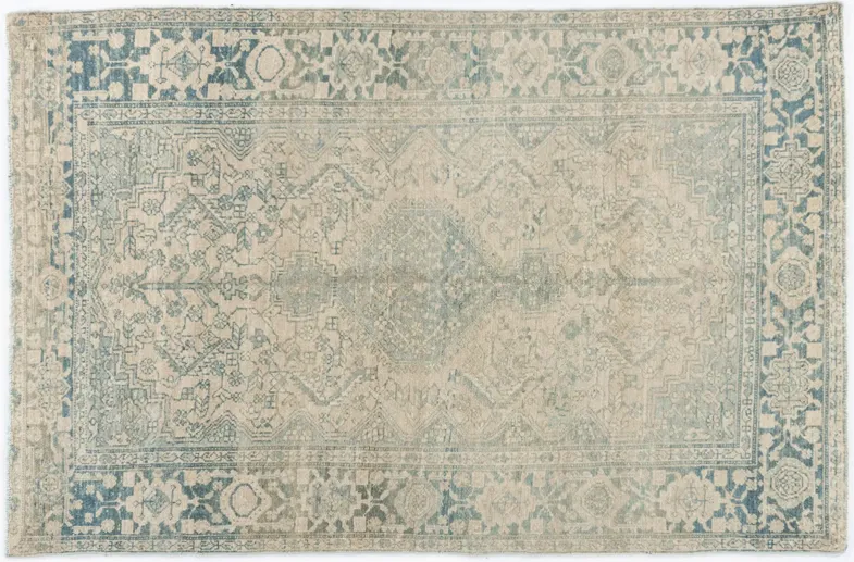 Persian Malayer Rug 4'3 X 6'6 - Beige - Beige