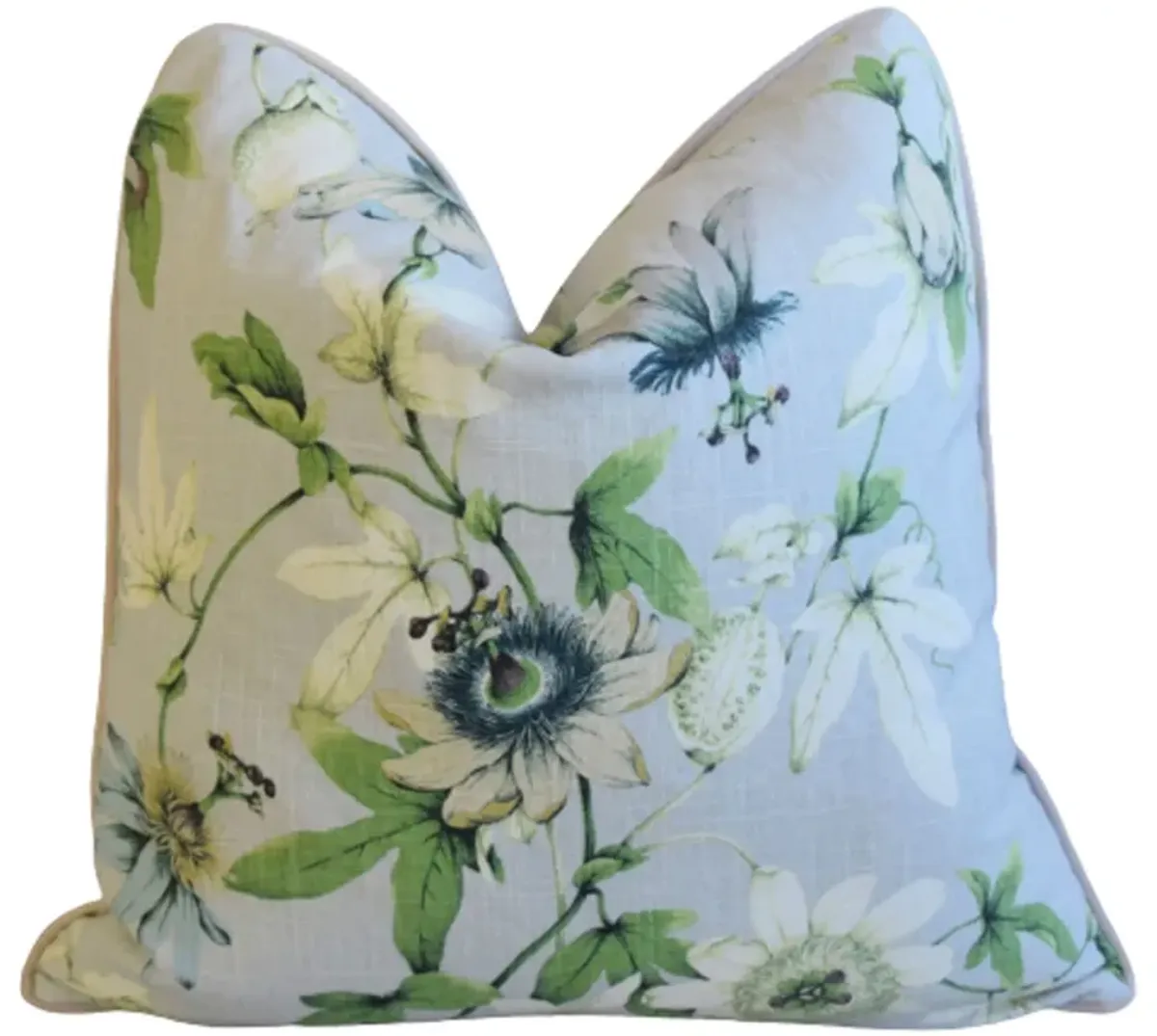 P Kaufmann Passion Flower Linen Pillow