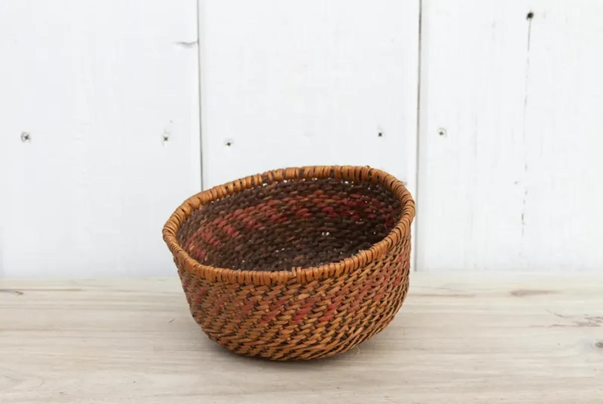 Antique Asian Farmhouse Basket - de-cor - Brown