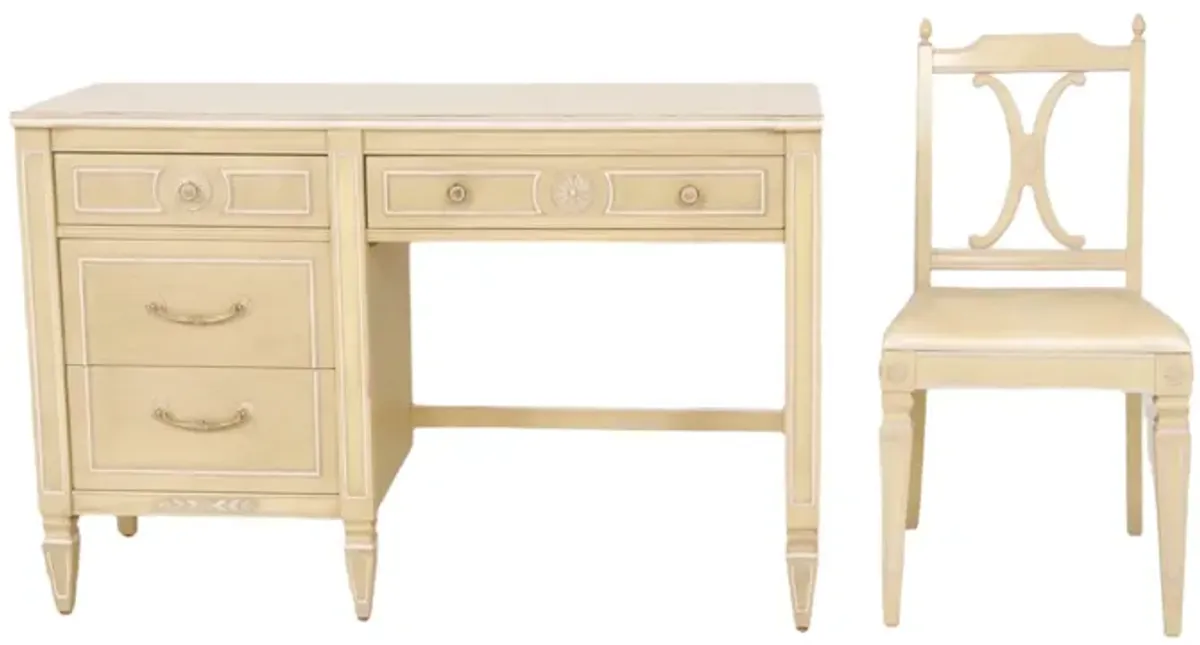 Thomasville Desk and Chair - Interesting Things - Beige