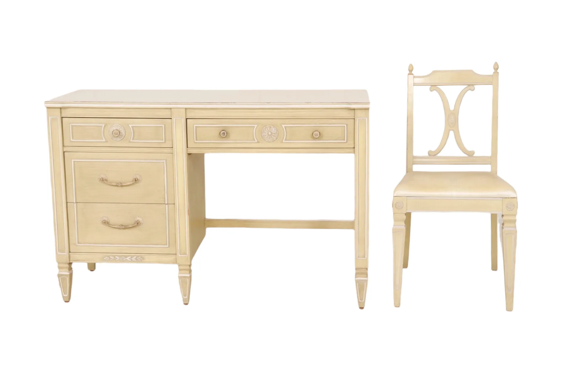 Thomasville Desk and Chair - Interesting Things - Beige