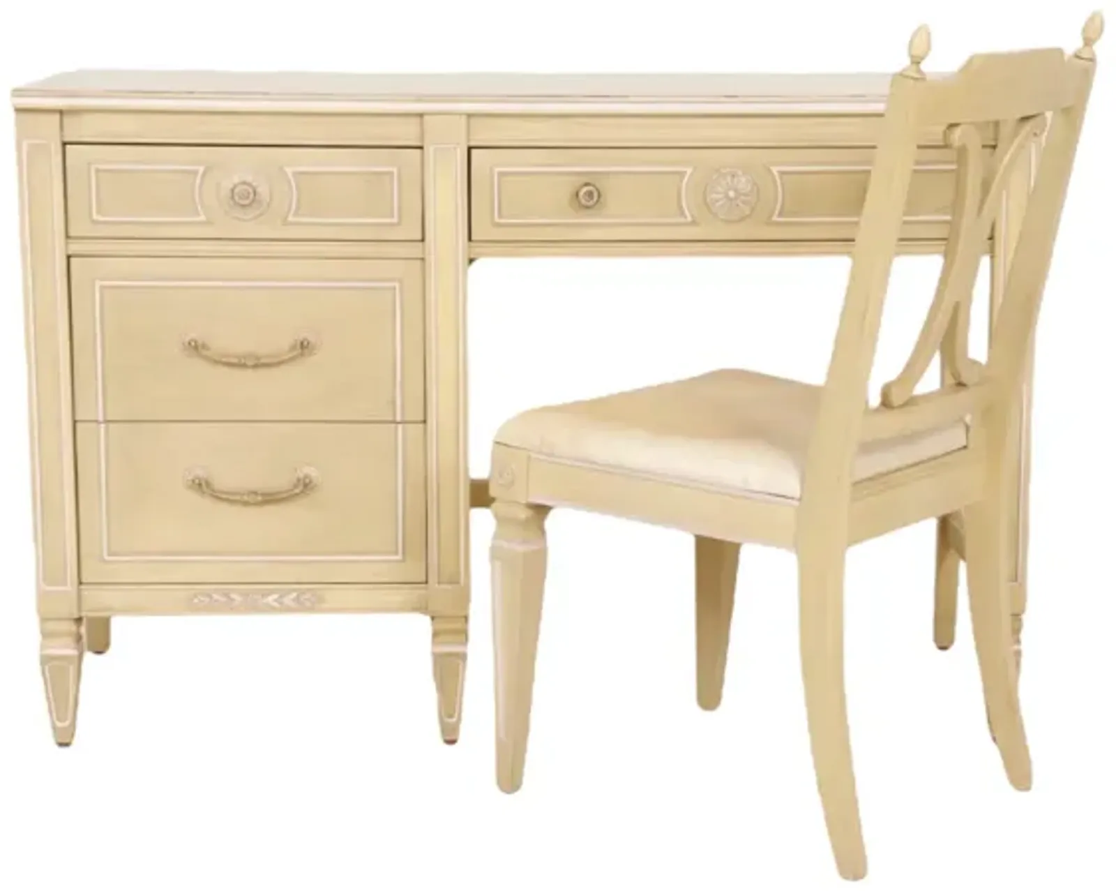 Thomasville Desk and Chair - Interesting Things - Beige