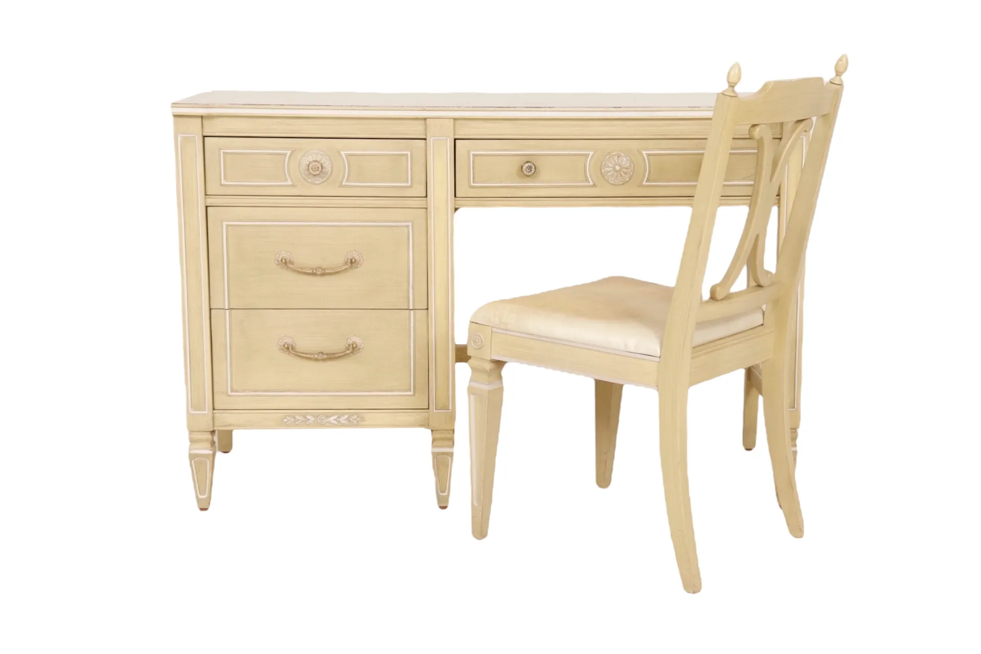 Thomasville Desk and Chair - Interesting Things - Beige