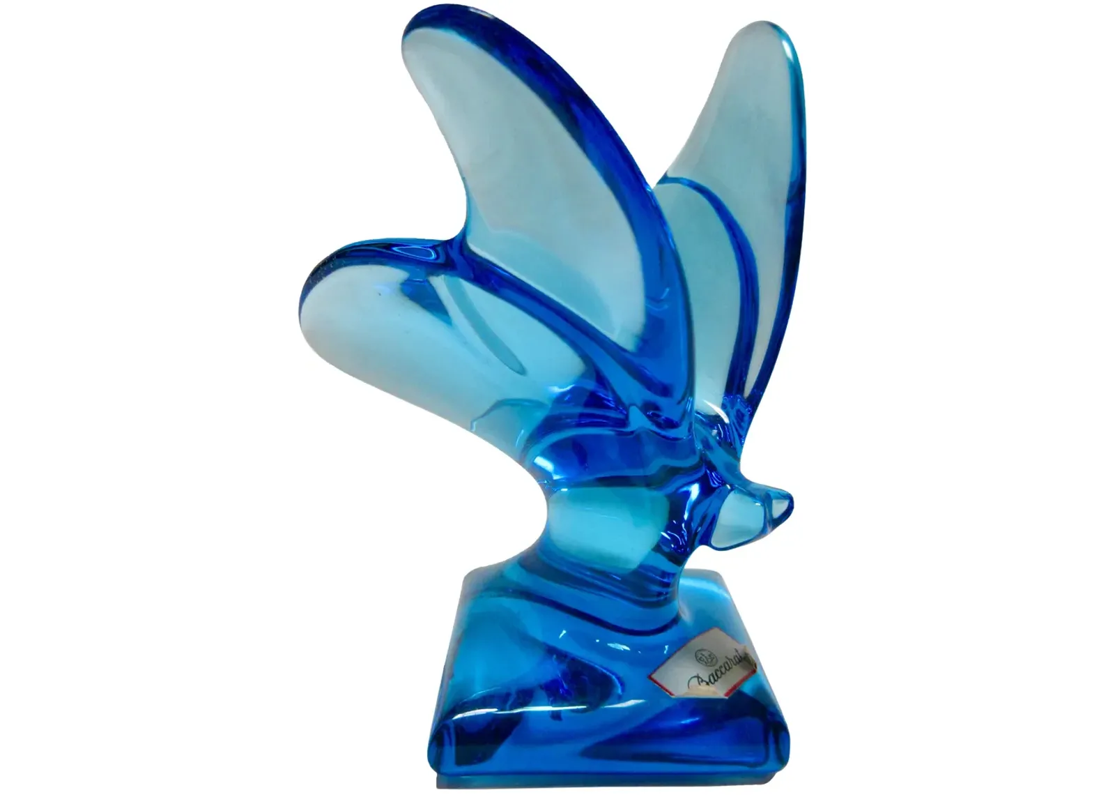 Baccarat Sea Blue Crystal Butterfly - The Emporium Ltd.