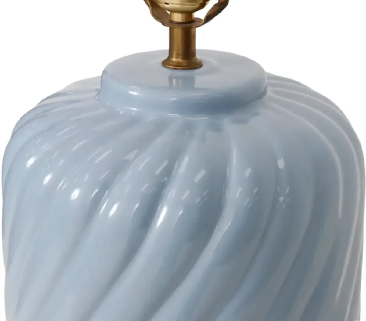 Ceramic Table Lamp in Periwinkle Blue - Interesting Things