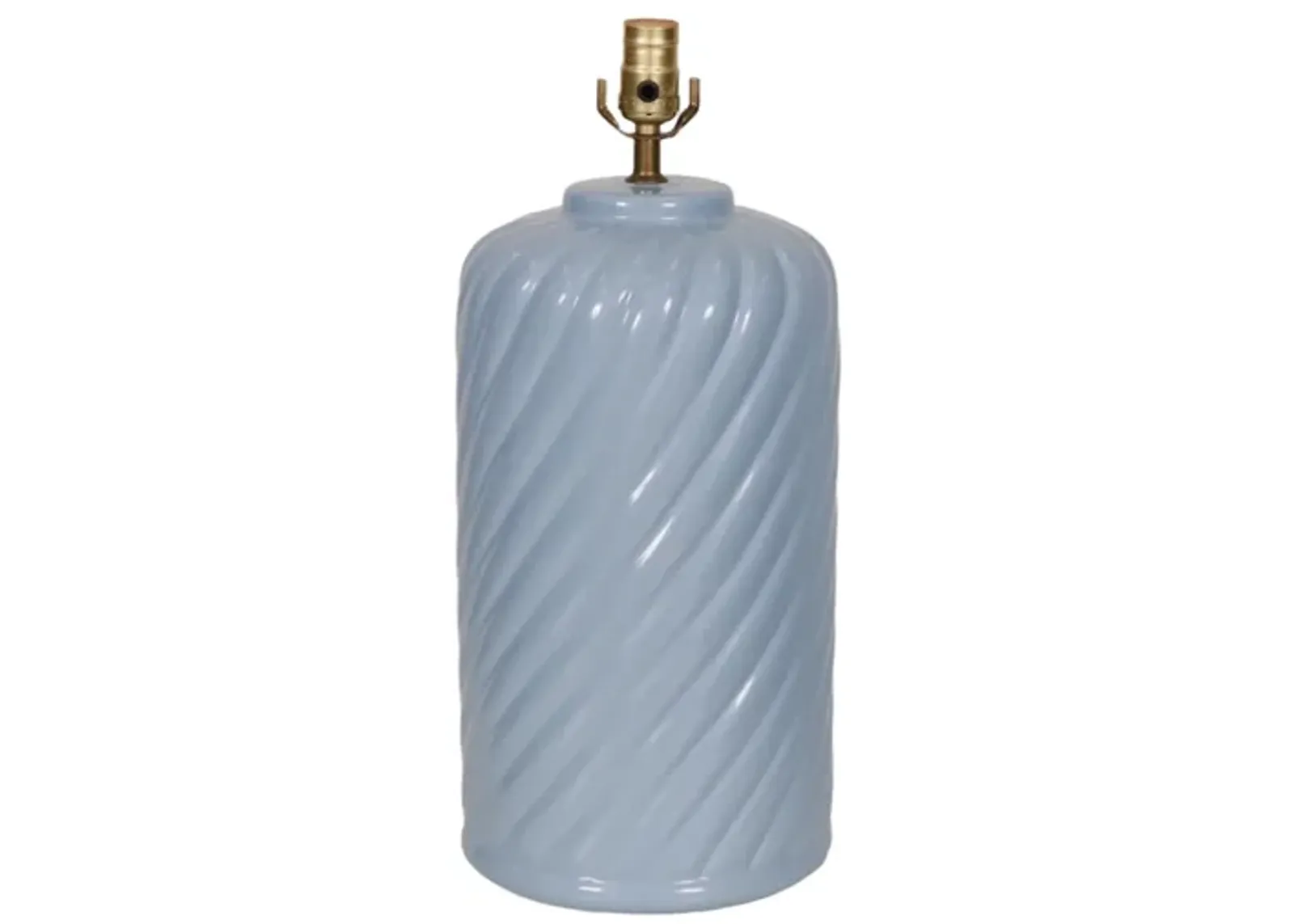 Ceramic Table Lamp in Periwinkle Blue - Interesting Things