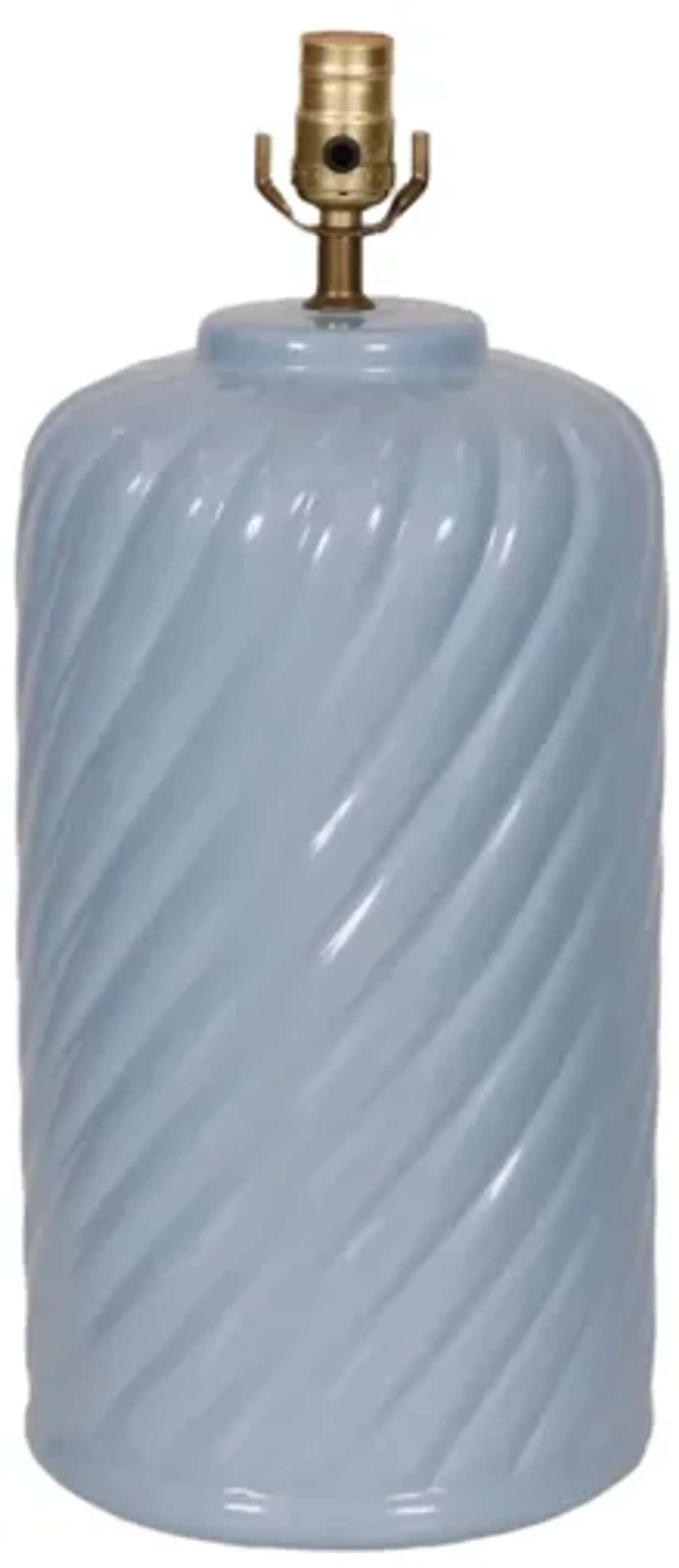 Ceramic Table Lamp in Periwinkle Blue - Interesting Things