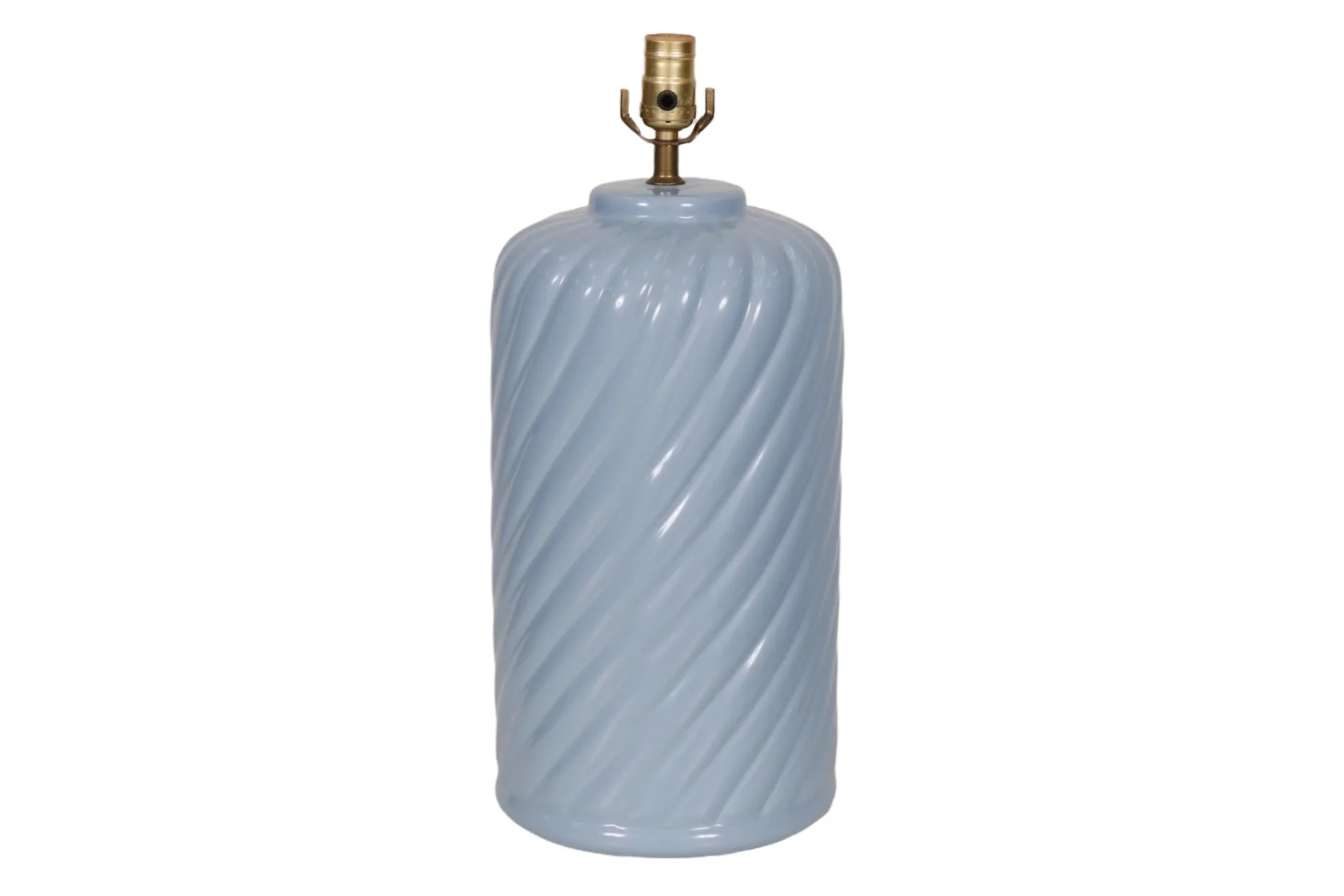 Ceramic Table Lamp in Periwinkle Blue - Interesting Things