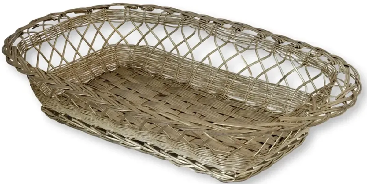 French Wire Fruit Basket - New England Mercantile - Silver