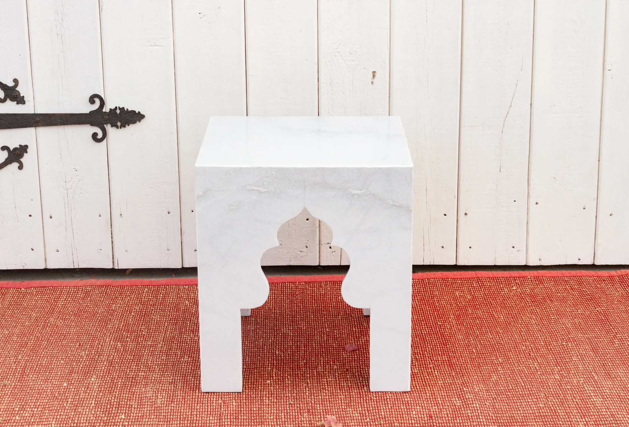 Pair of Small Taj Marble Side Tables - de-cor - Handcrafted