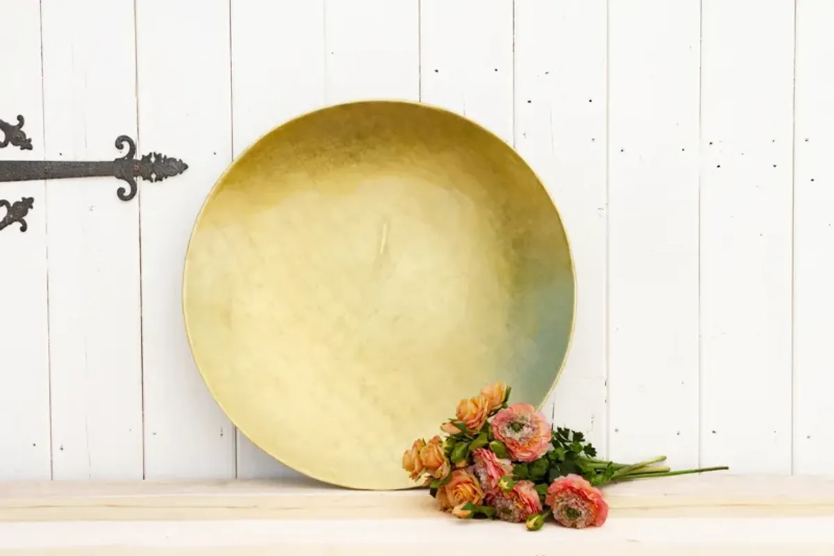 Vintage Asian Gold Leaf Tray - de-cor