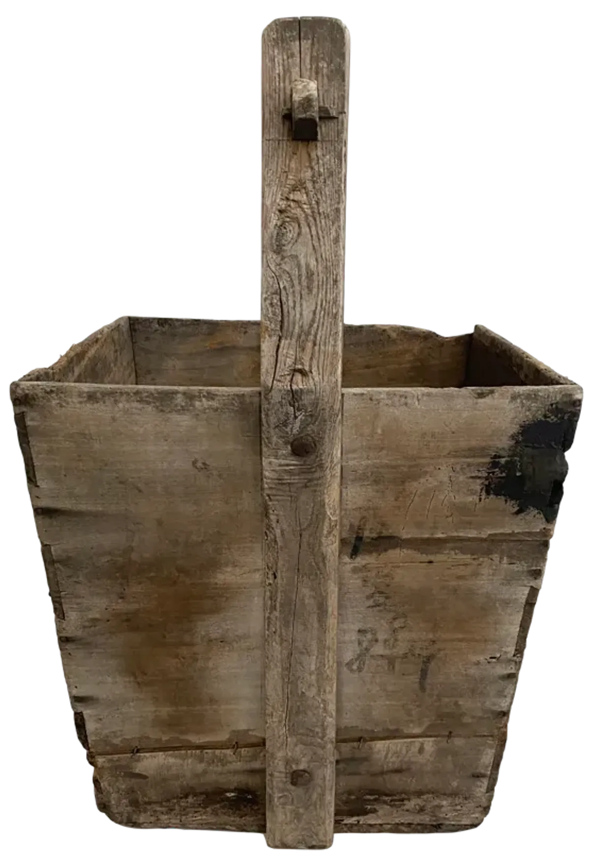 Antique Chinese Water Bucket - Ballyhoo - Brown