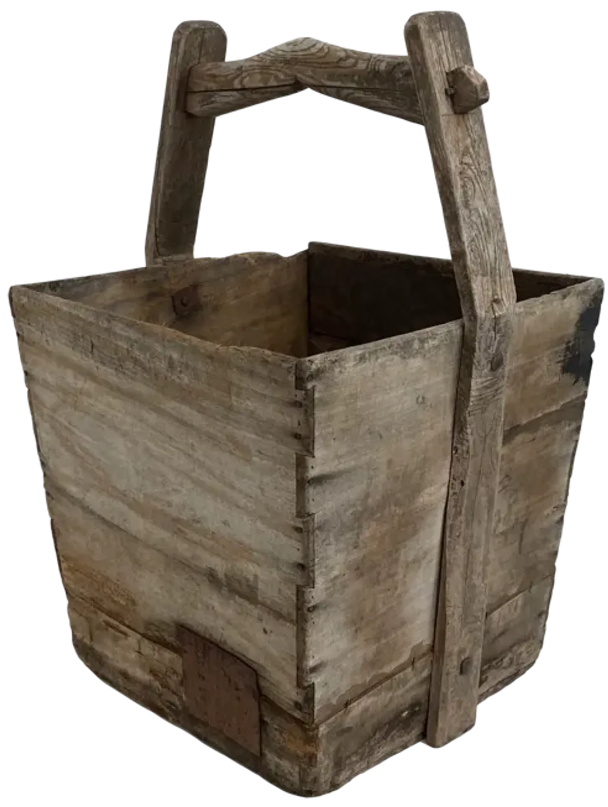 Antique Chinese Water Bucket - Ballyhoo - Brown