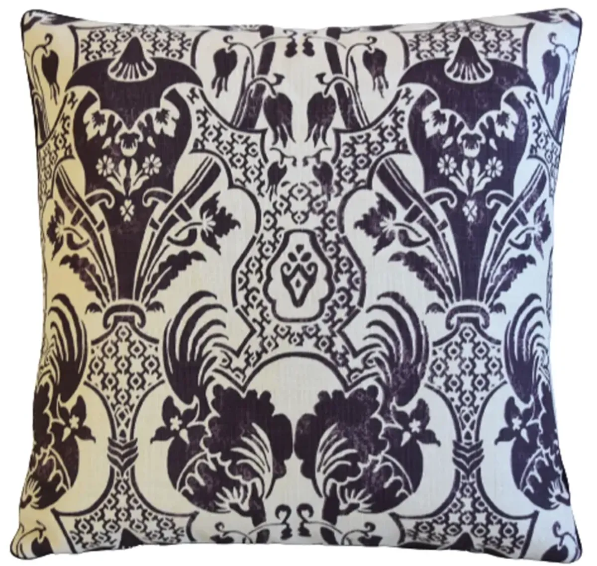 Pintura Studios Silk Linen Floral Pillow