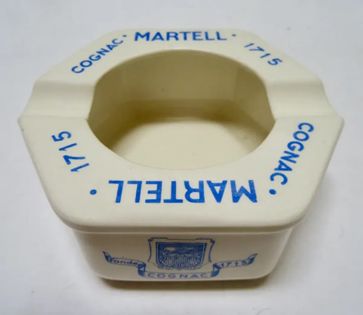 Martell Cognac Ashtray - The Emporium Ltd. - Blue