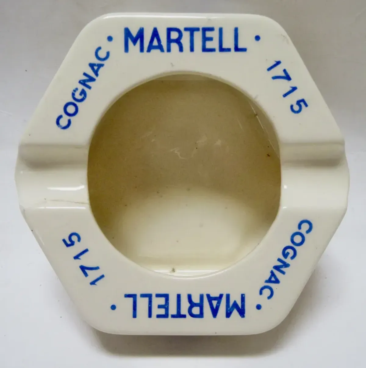 Martell Cognac Ashtray - The Emporium Ltd. - Blue