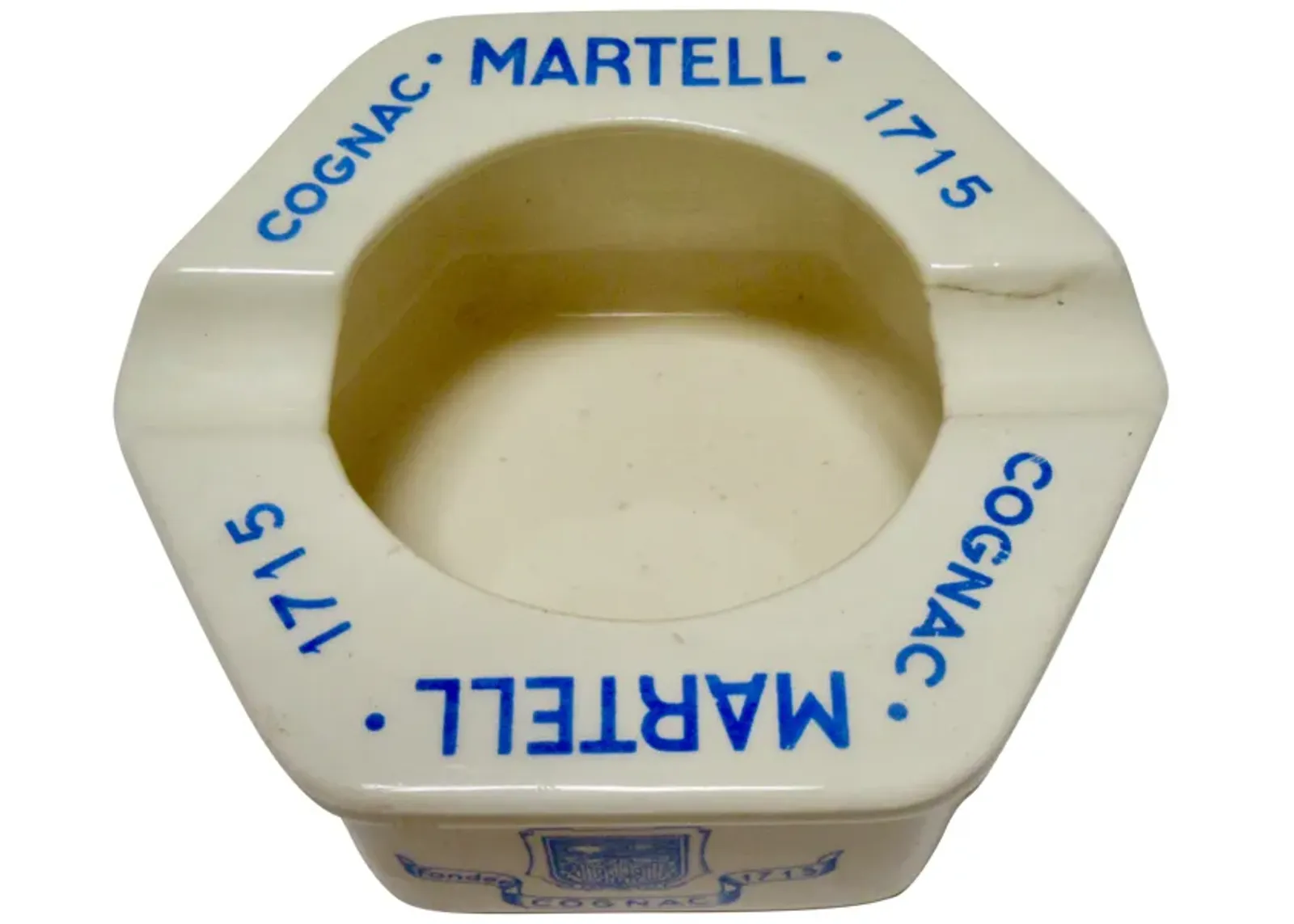 Martell Cognac Ashtray - The Emporium Ltd. - Blue