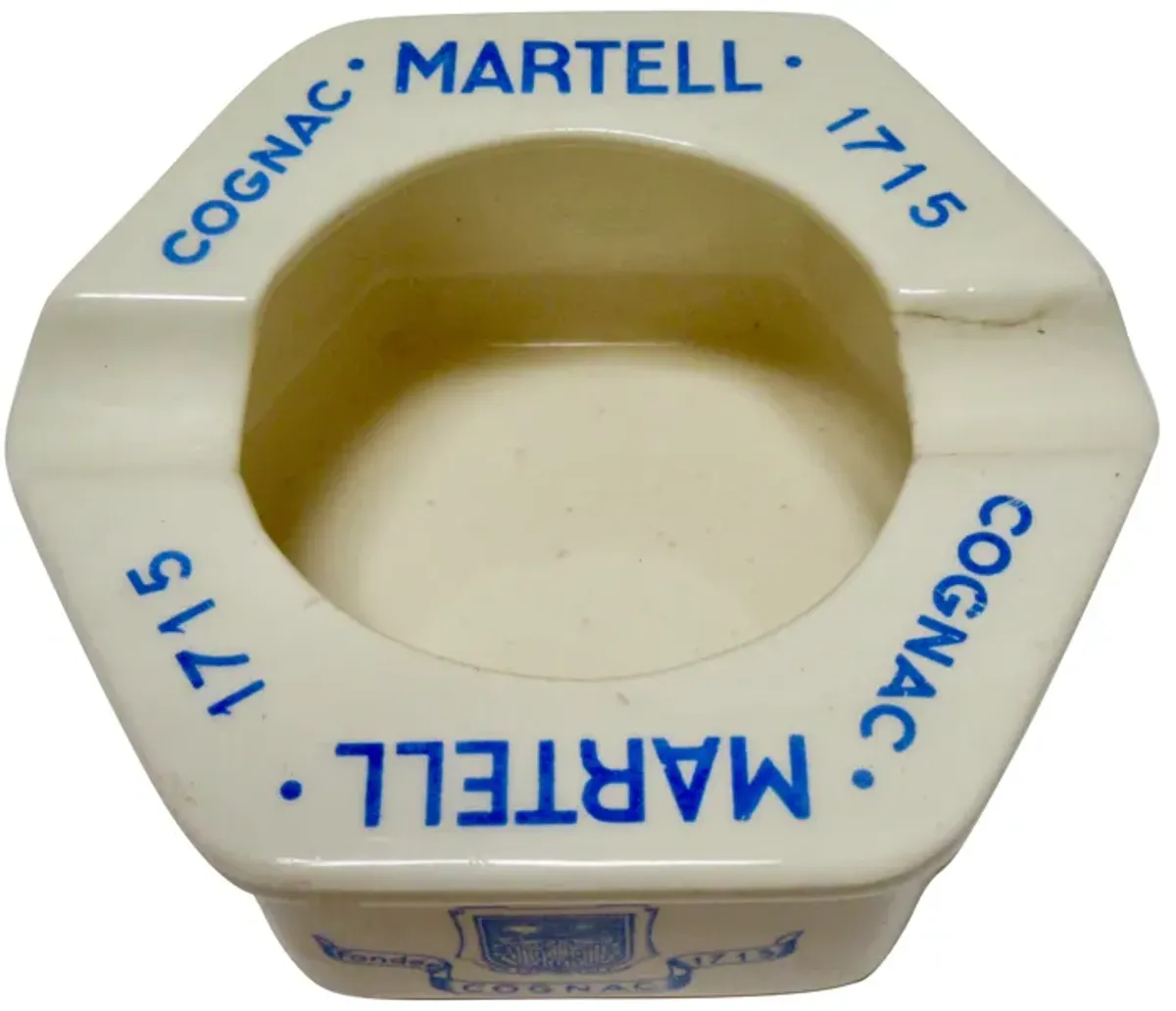 Martell Cognac Ashtray - The Emporium Ltd. - Blue