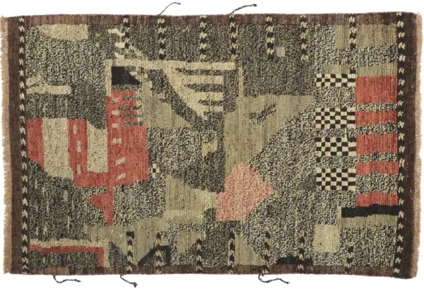 Moroccan Style Accent Rug - 4'02 x 6'05 - Esmaili Rugs & Antiques - Brown - Brown