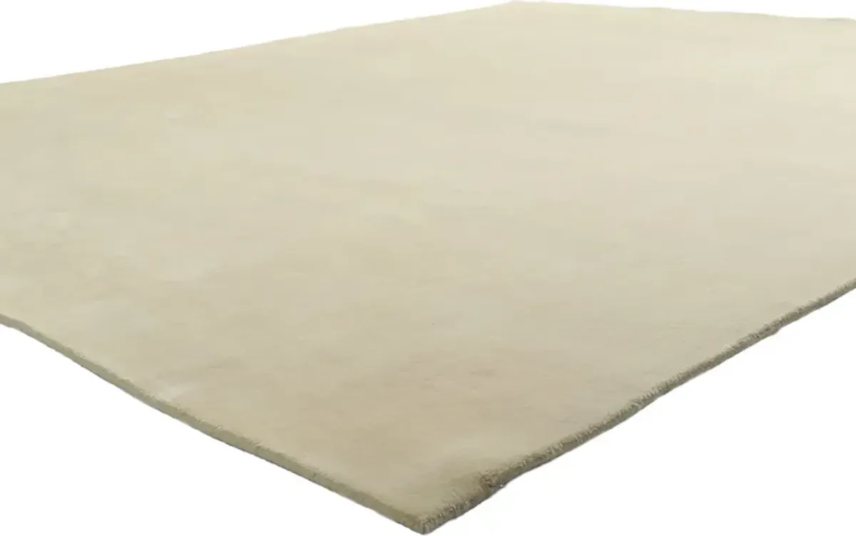 Modern Style Ivory Rug - 8'03" x 10'00" - Esmaili Rugs & Antiques - White - White