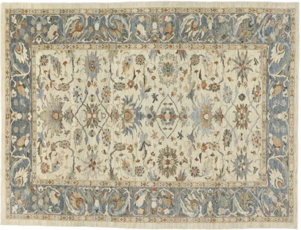 Persian Sultanabad Rug - 9'05" x 12'03" - Esmaili Rugs & Antiques - Beige - Beige