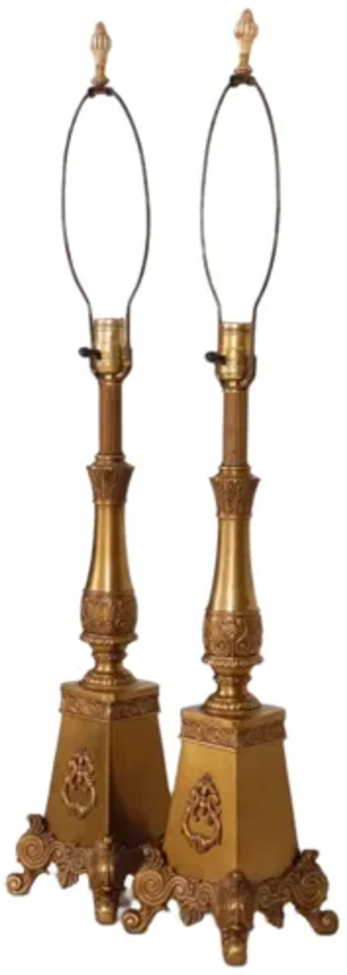 French Regency Style Table Lamps - a Pair - Interesting Things