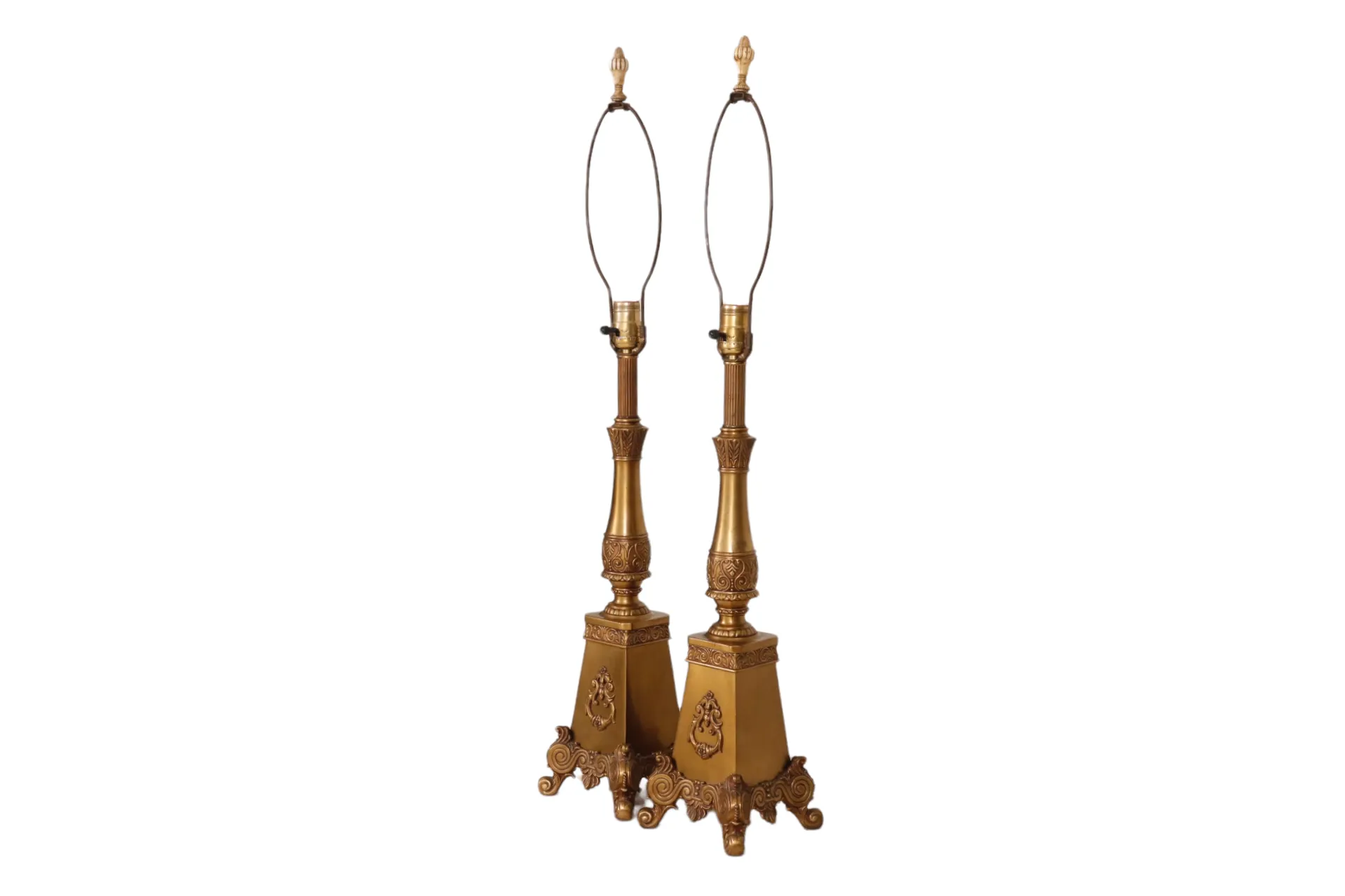 French Regency Style Table Lamps - a Pair - Interesting Things