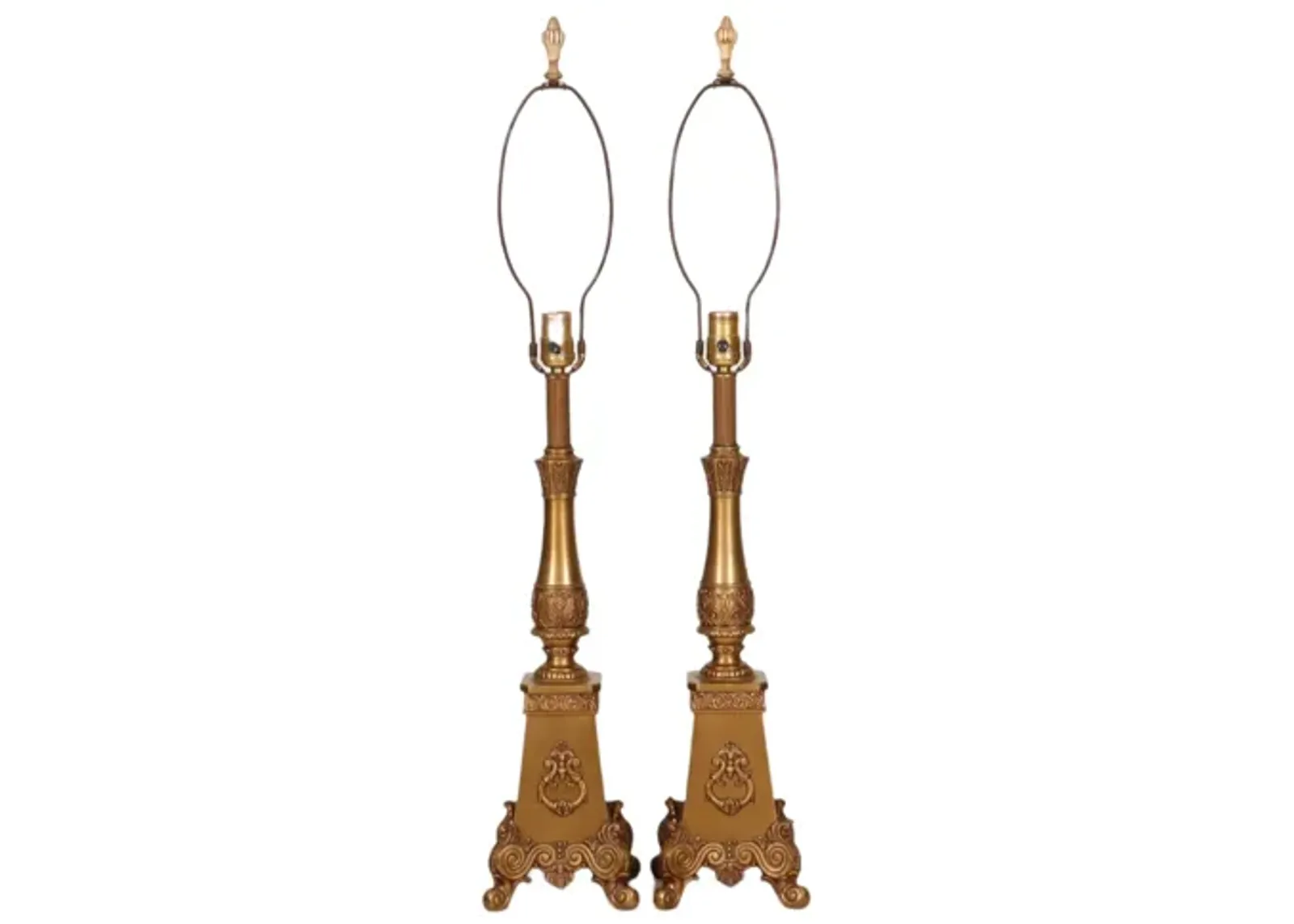 French Regency Style Table Lamps - a Pair - Interesting Things